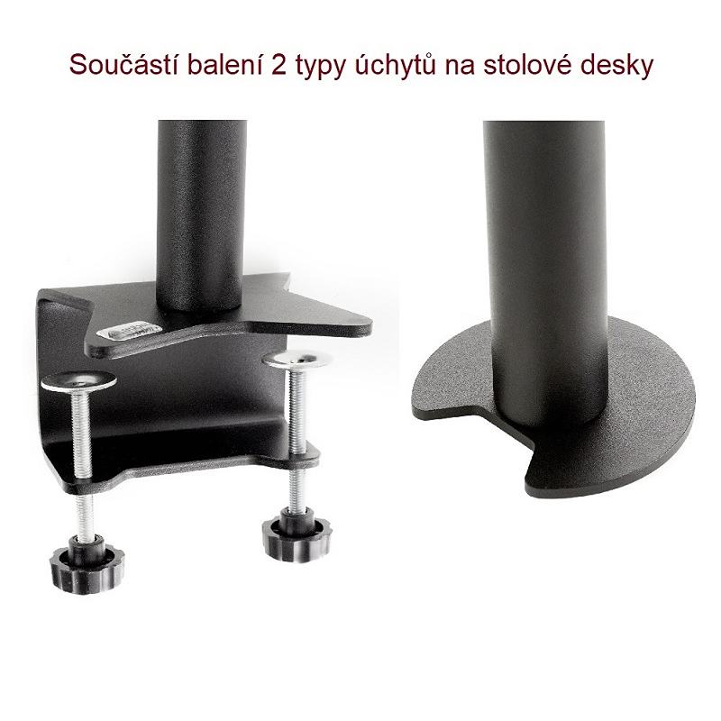 Stolové úchyty, ktoré nájdete v balení s držiakom Edbak SV05