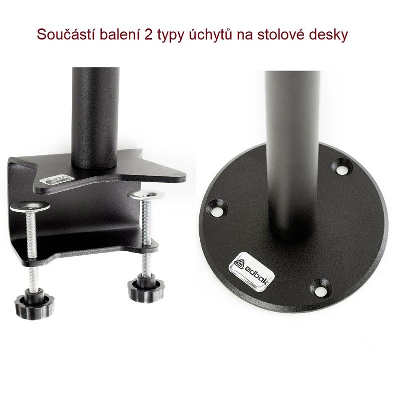 2 stolné úchyty dodávané s držiakom Edbak SV30