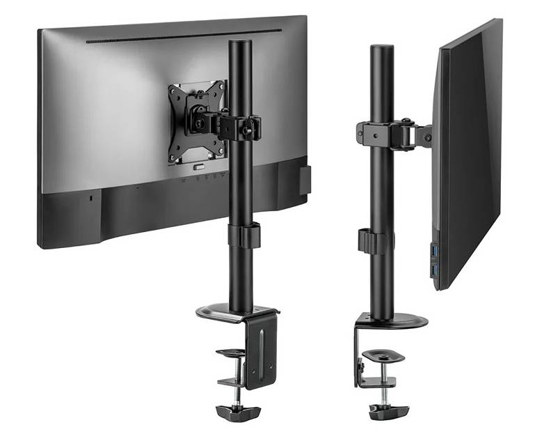 Kvalitný monitorový a Tv držiak na stôl do kancelárie, pracovne, učebne alebo domácnosti Fiber Mounts FM122