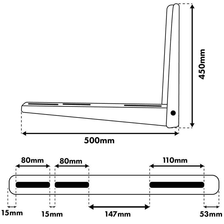 Drzak_klimatizaci_rozmery_Fiber_Mounts_FM145