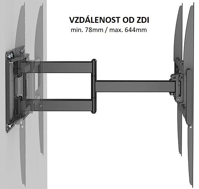 Nastavte si vzdialenosť Tv od steny ako potrebujete na držiaku Fiber Mounts FM99