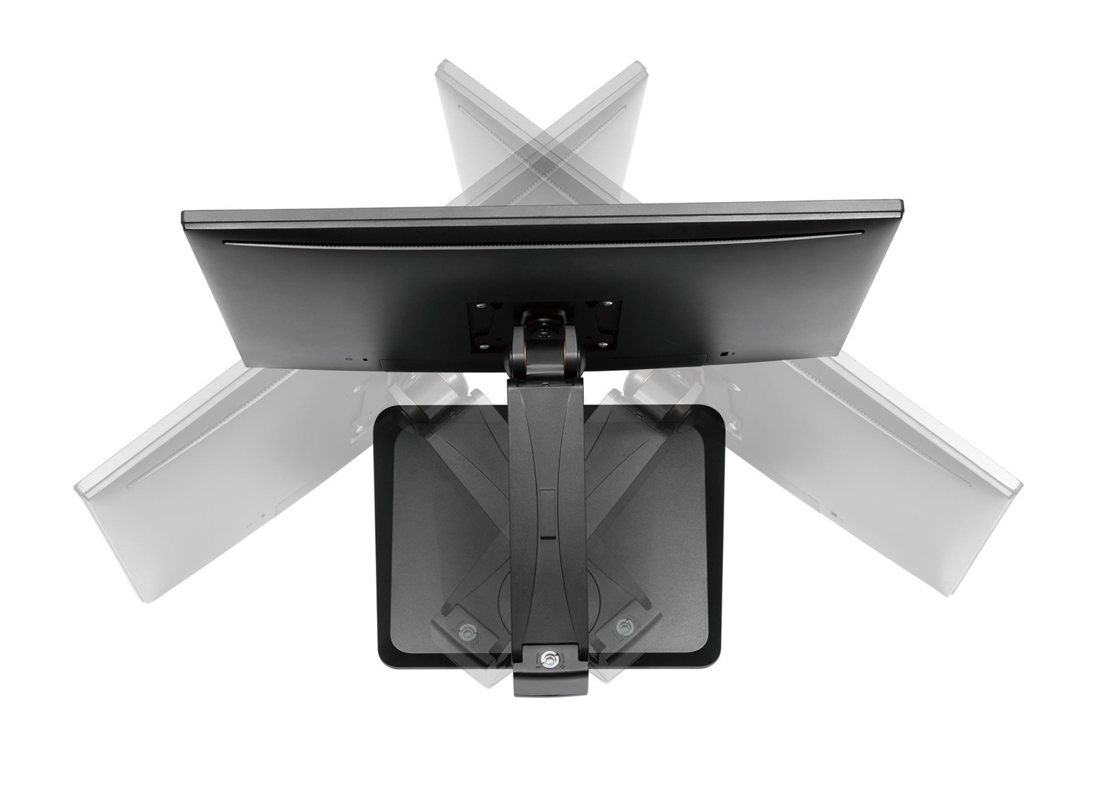 Kedykoľvek ľahko a rýchlo zmeníte otočenie obrazovky = Fiber Mounts FRIOS