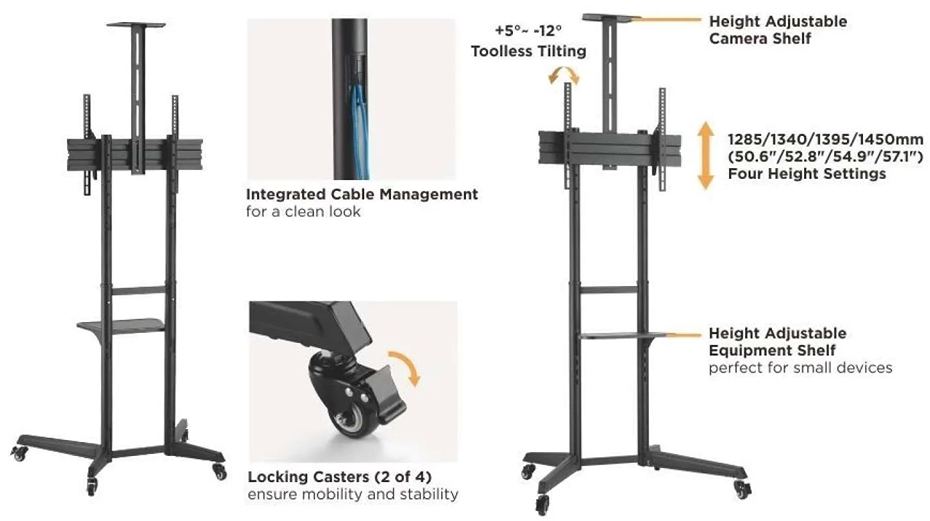 Kvalitný stojan na TV / monitor / displej Fiber Mounts LUTAR-2