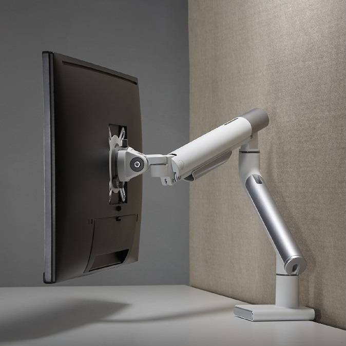 Prémiový dizajnový držiak na monitory ergonomický do kancelárií Fiber Mounts M4C37