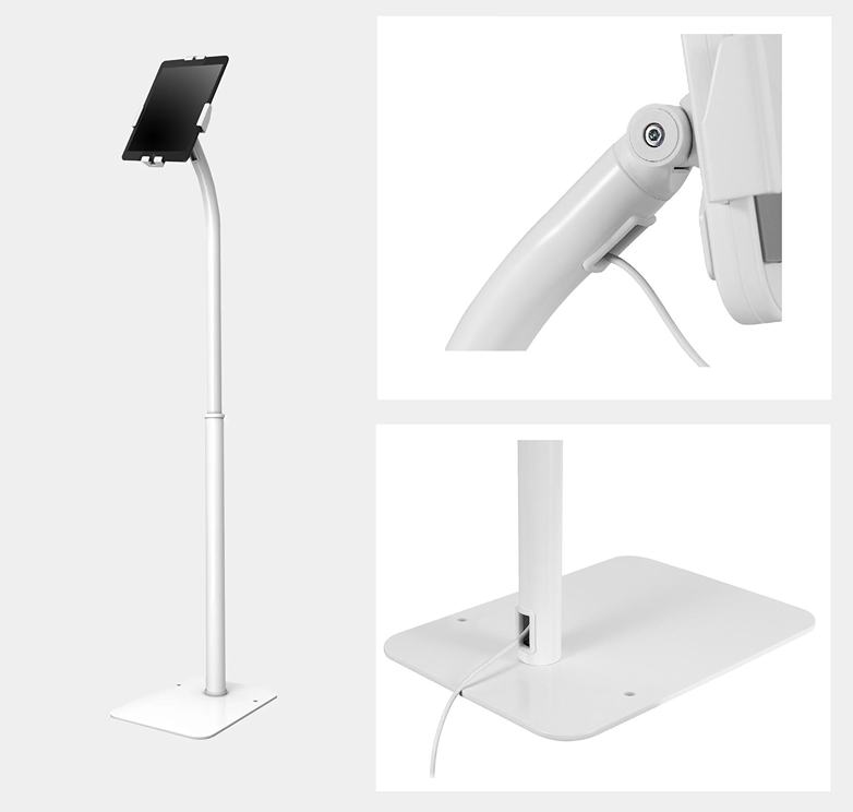 Podlahový stojan na tablet/iPad s nastavením výšky, náklonu, pivot, uzamykateľný - Fiber Mounts M4C67-W
