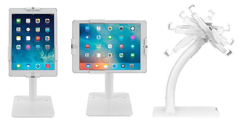Rotácia obrazovky tabletu / iPadu a naklápanie nahor alebo nadol na stojane Fiber Mounts M4C68W