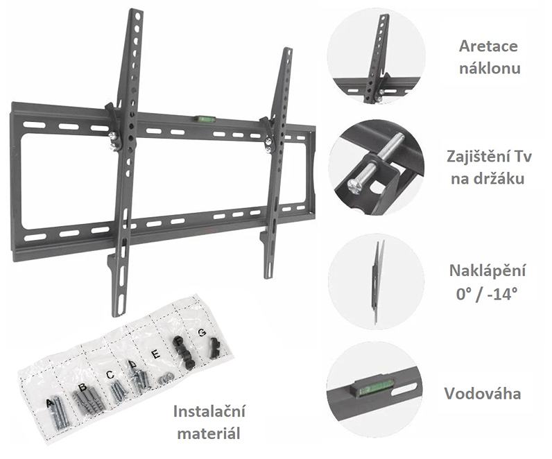 Vyklápací držiak na Tv Fiber Mounts M6C05