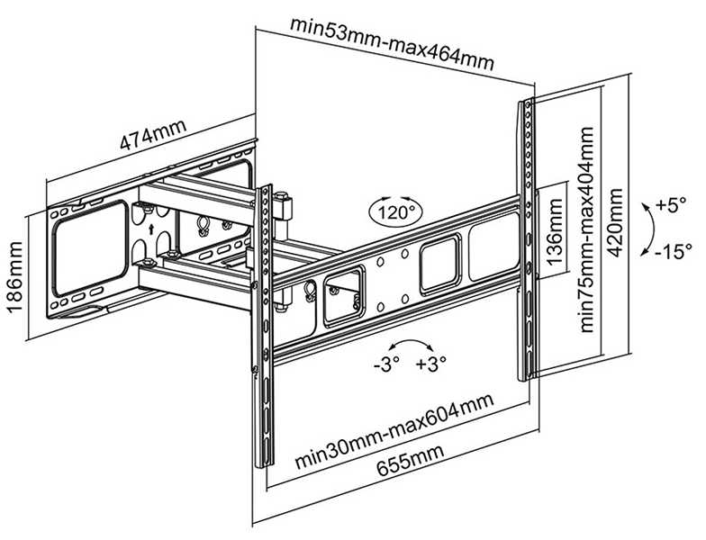 Rozmery_drziaka_TV_Fiber_Mounts_M7C10