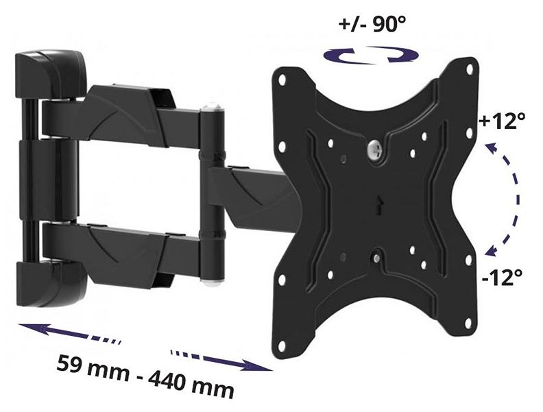 Držiak na televízie a monitory Fiber Mounts M7C42