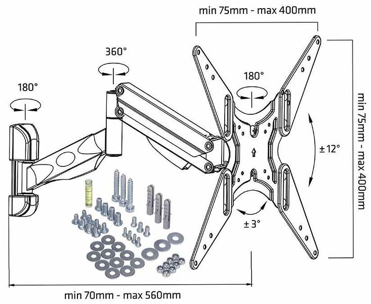 Držiak Tv Fiber Mounts Fiber Mounts M7C84