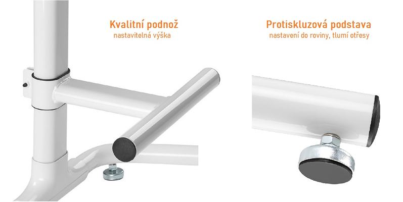 Detail podnože a protišmykové podstavy M8C49 biely