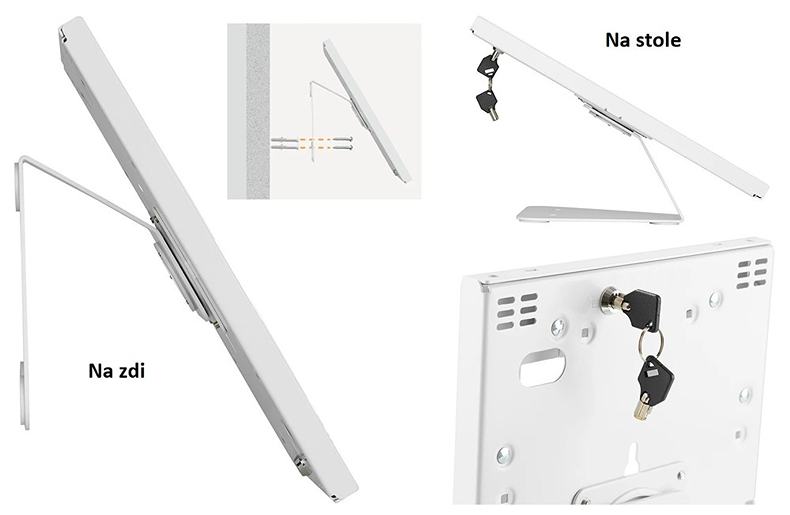 Kvalitny drziak na tablet na stol alebo stenu Fiber Mounts M9C09