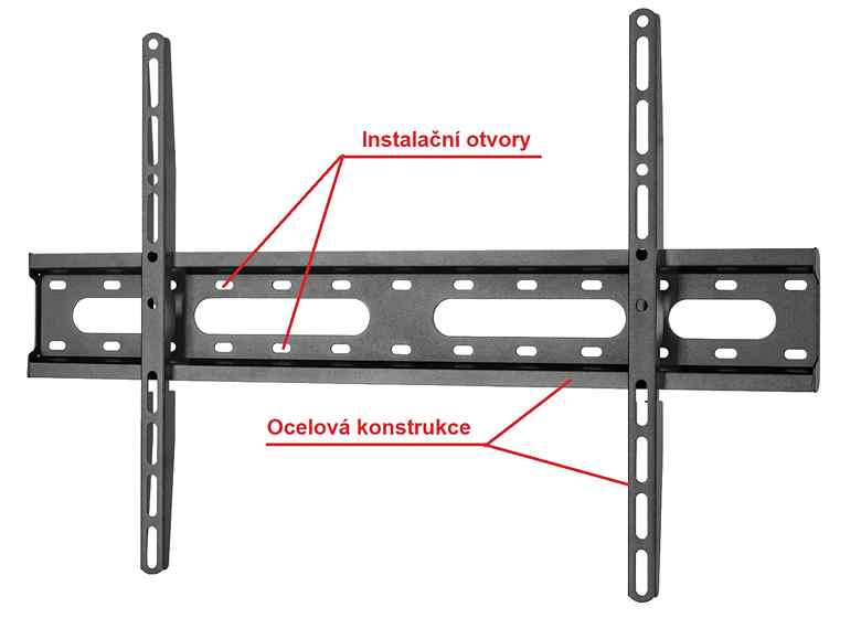 Nástenný držiak na fixné zavesenie televízie na stenu Fiber Mounts M9C39