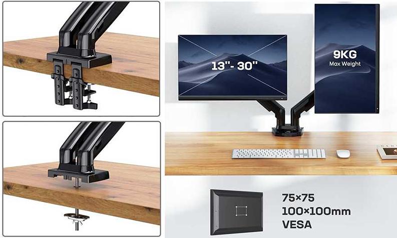 NB F160 držiak na 2 monitory