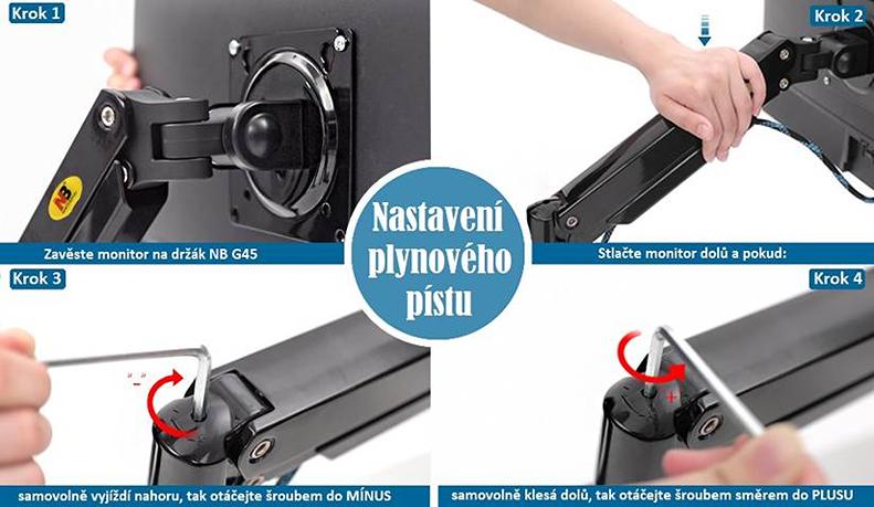 NB G45 držiak monitora Tv - stolné úchyty
