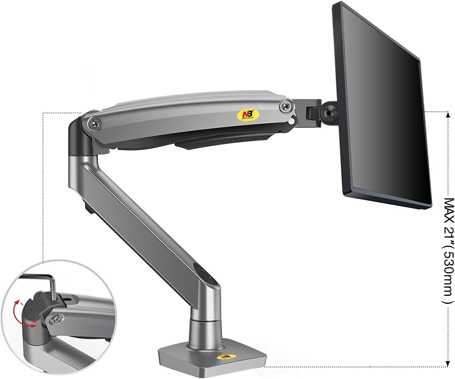 Profesionálny stolný držiak na monitor NB G70