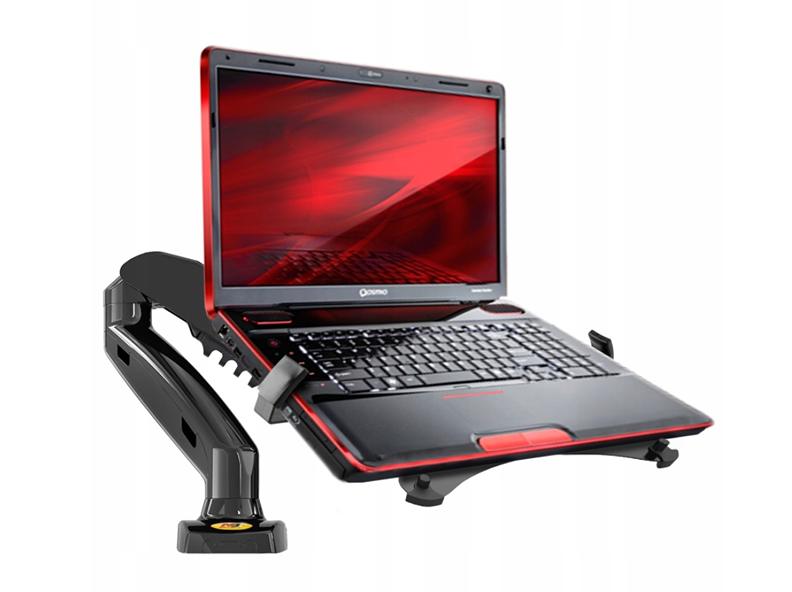Fiber Mounts H3F80 - stolný držiak na notebooky, polohovateľný, otočný, sklopný, výškovo a dĺžkovo nastaviteľný