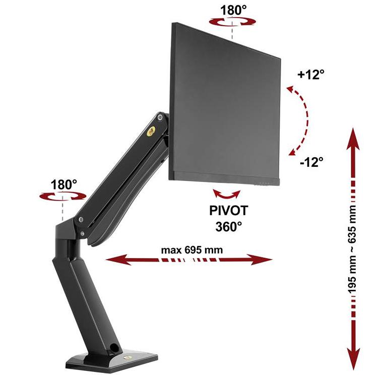 Držiak na monitor alebo Tv NB NB45B