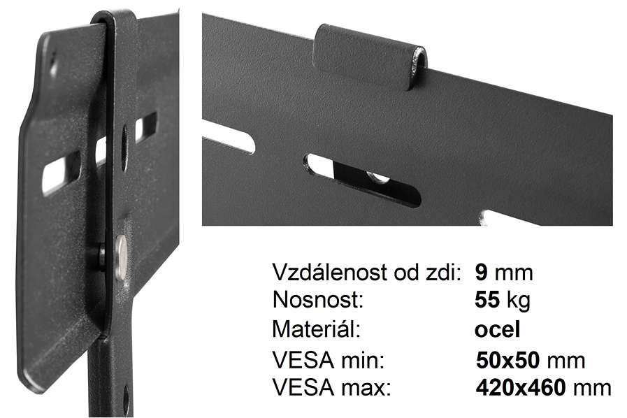 Najtenší držiak na Tv Fiber Mounts Thin9