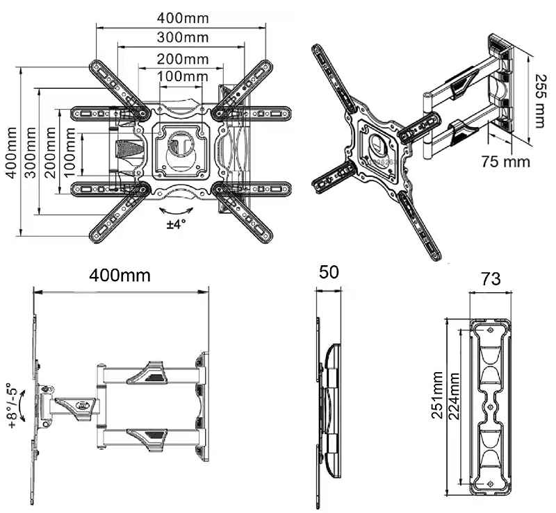 Držiak TV NB DF400