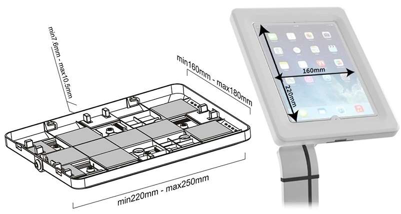 Stolný držiak na tablet Fiber Mounts M6C44