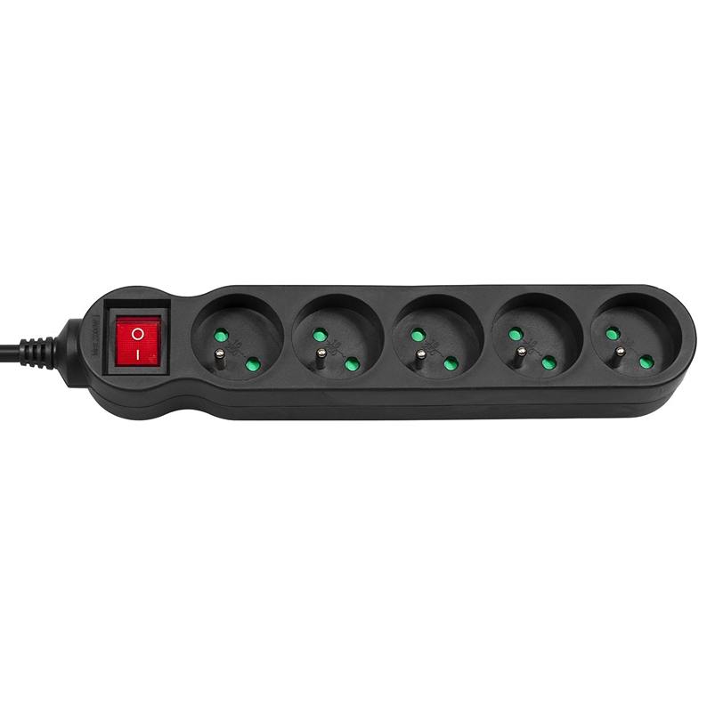 Predlžka 5m, 5x zásuvka - Fiber Mounts PR5X5