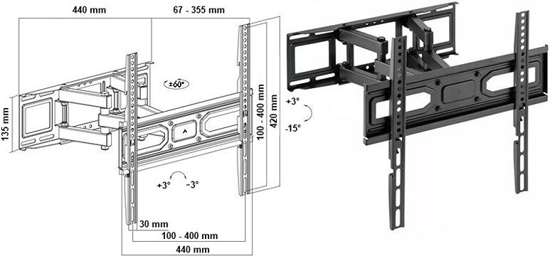 Televízny držiak Fiber Mounts FM79