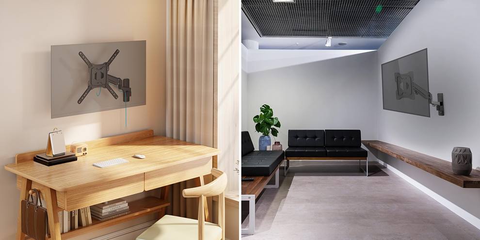 Polohovateľný držiak TV monitora Fiber Mounts Kalibr