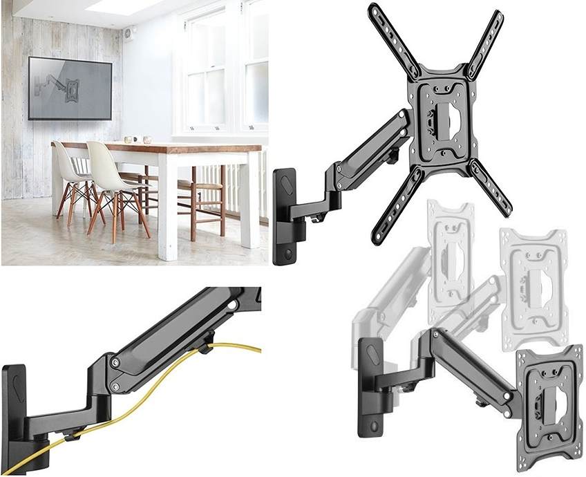 Polohovateľný držiak TV monitora Fiber Mounts Kalibr