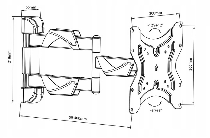 Držiak na televíziu Fiber Mounts M7C42
