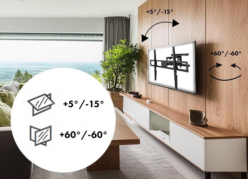 Polohovací držiak Tv Fiber Mounts M4C23