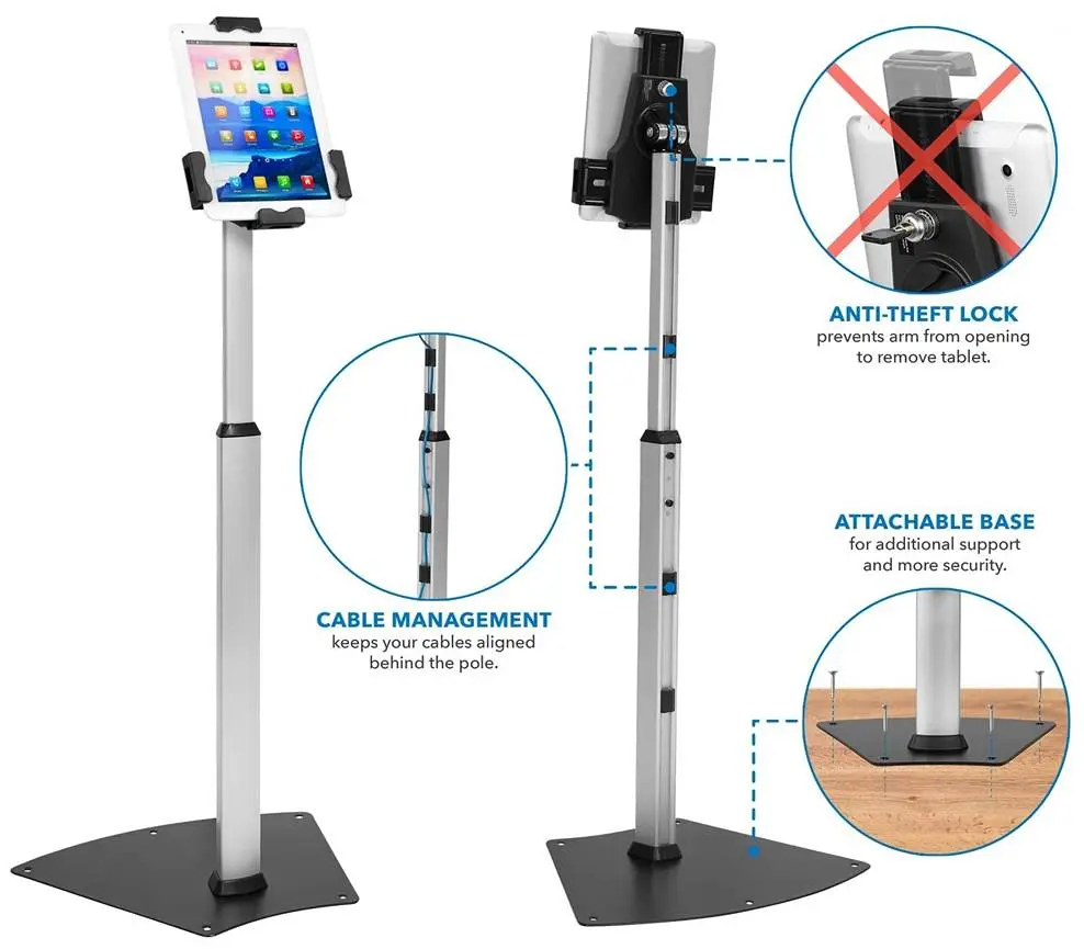 Stojan na tablet uzamykateľný Fiber Mounts TAGATA2