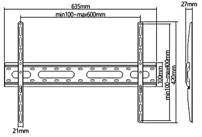 Fixný držiak Tv Fiber Mounts M9C39