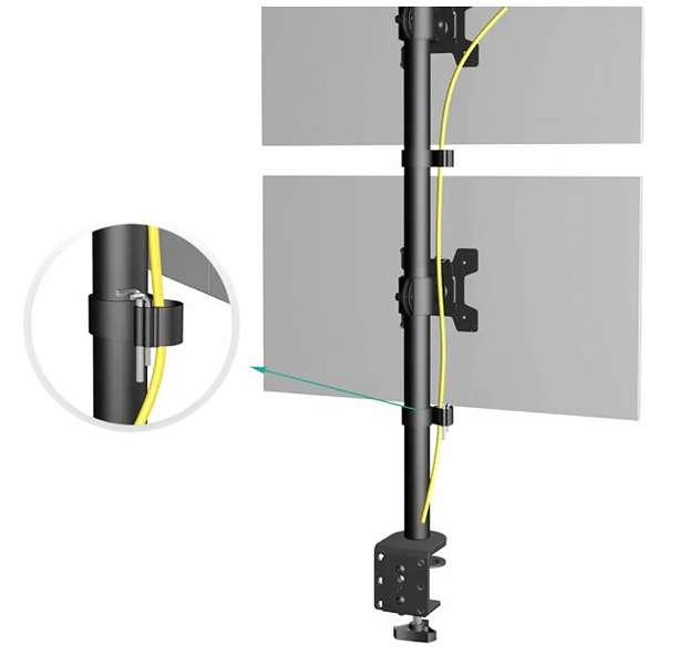 Stolový držiak 2 monitorov Fiber Mounts M9C66