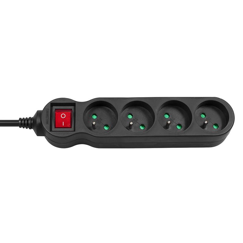Predlžka 1,4m 4x zásuvka - Fiber Mounts PR14X4