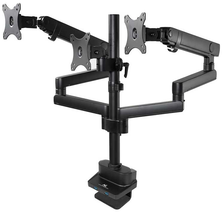 Profi stolný držiak na 3 monitory Fiber Mounts M8C11