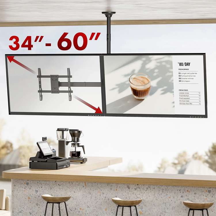 Držiak 2 Tv na strop Fiber Mounts FM111B