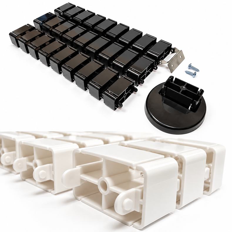 Ergosolid CMP017W - stolný lišta na kabeláž