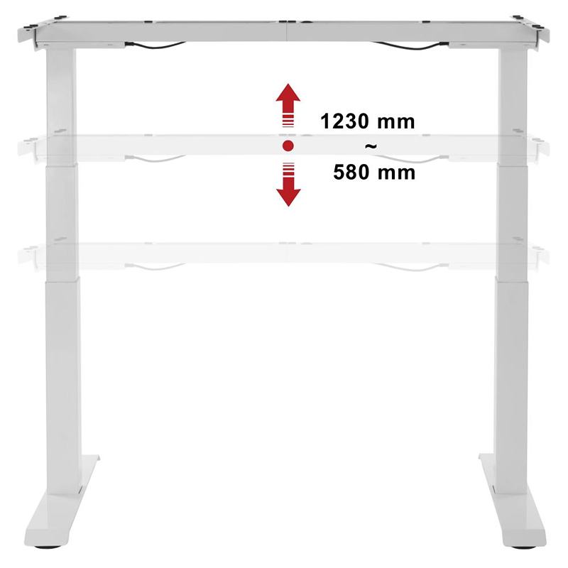 Elektrický dvojmotorový rám stola Ergosolid SR21W