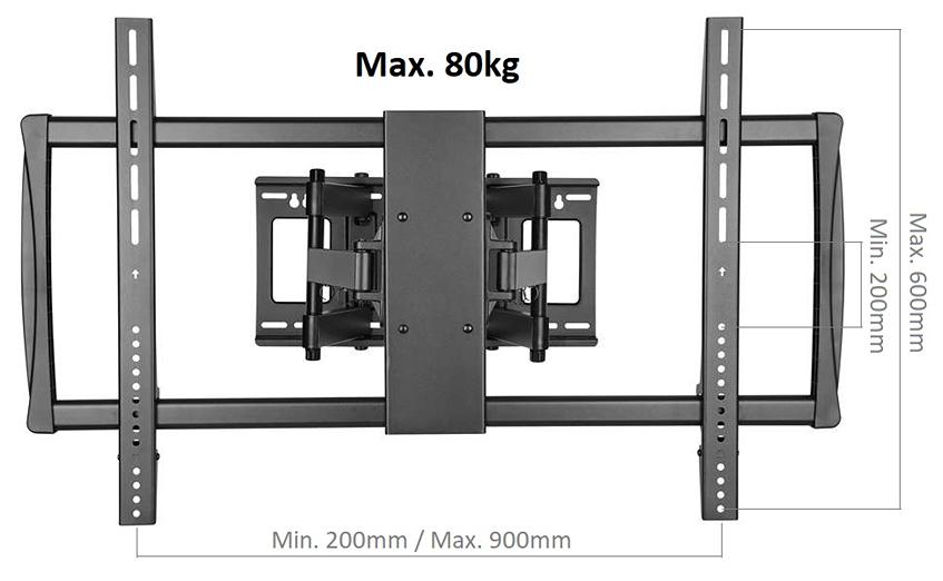 Držiak Tv extra pevný Fiber Mounts Terano