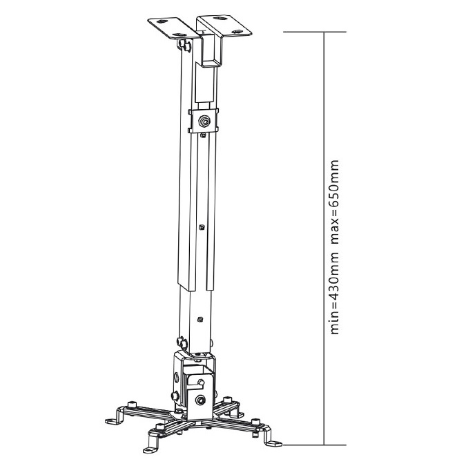 Stropný držiak na projektor Fiber Mounts M5C81
