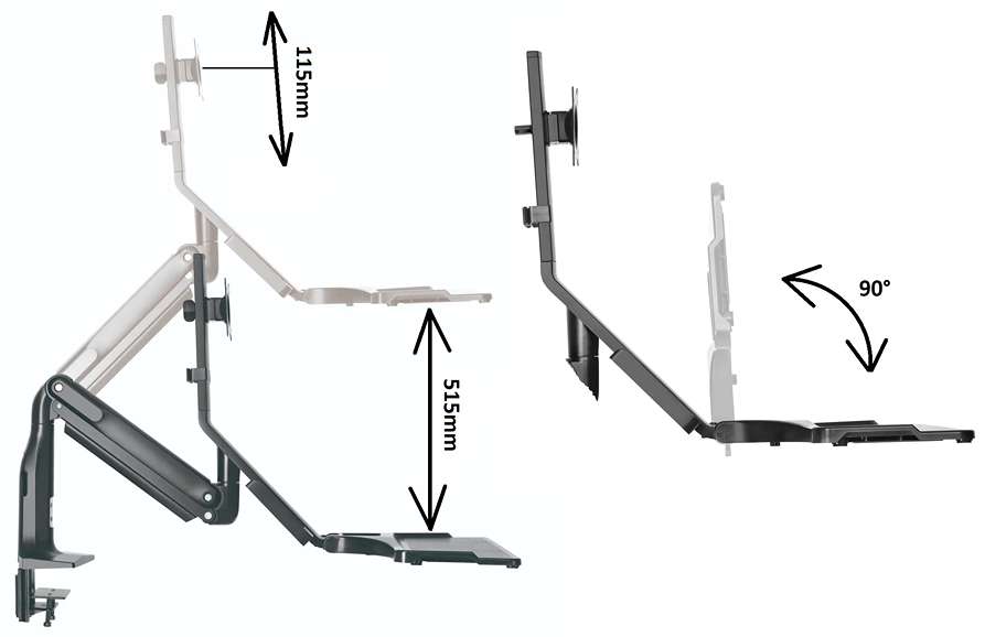 Stolový držiak monitora Fiber Mounts Fm66