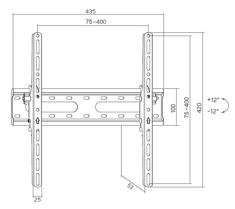 Sklopný televízny držiak Fiber Mounts RICO-2