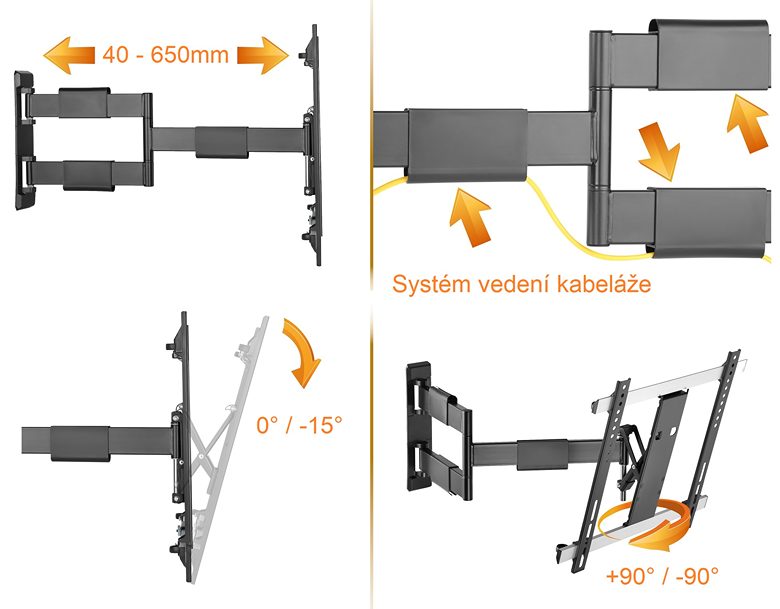 Držiak na televízie Fiber Mounts Nice1