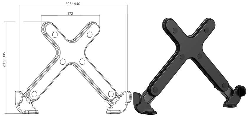 Držiak na notebook Fiber Mounts FM18