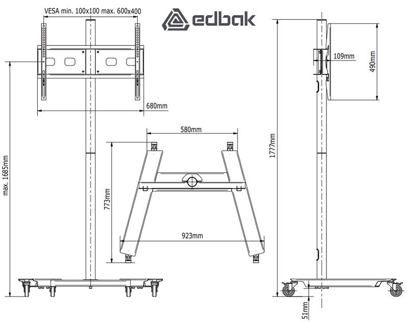 Tv stojan Edbak TR5E