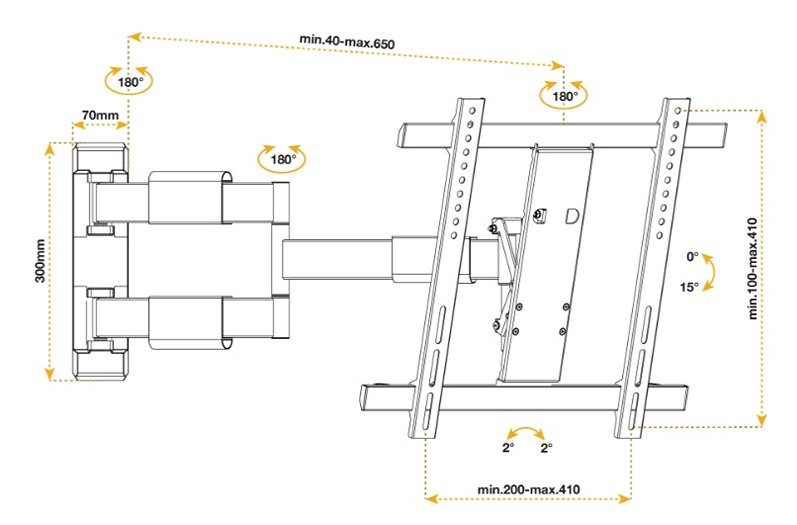 Držiak na televízie Fiber Mounts Nice1