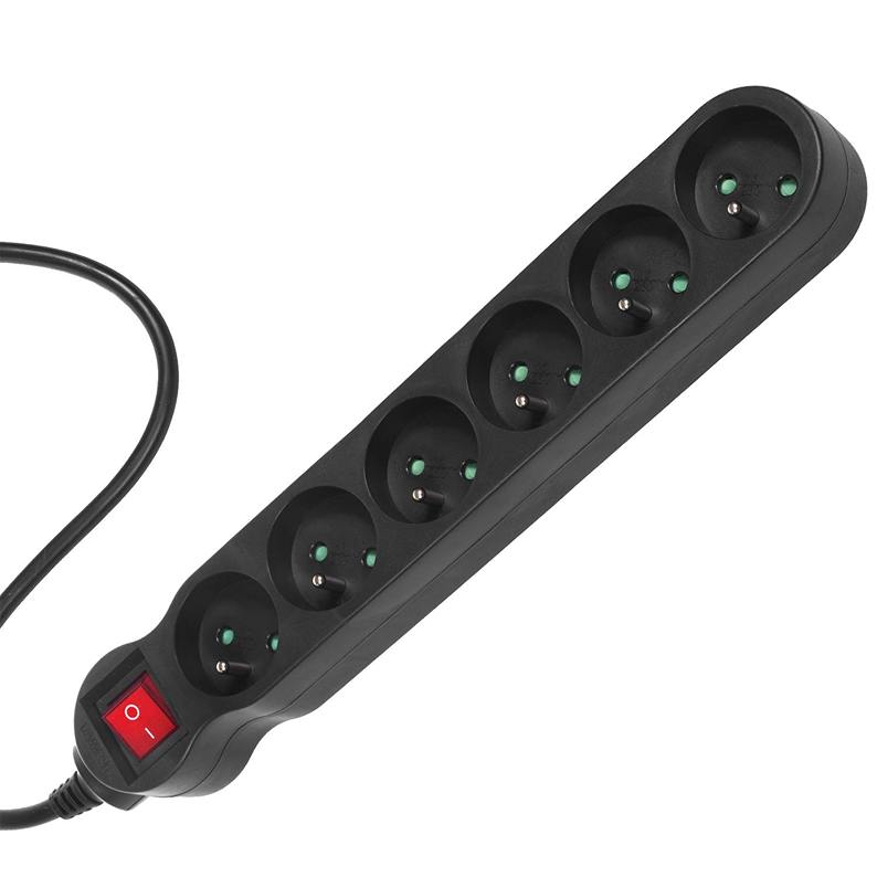 Predlžka 3m, 6x zásuvka - Fiber Mounts PR3X6