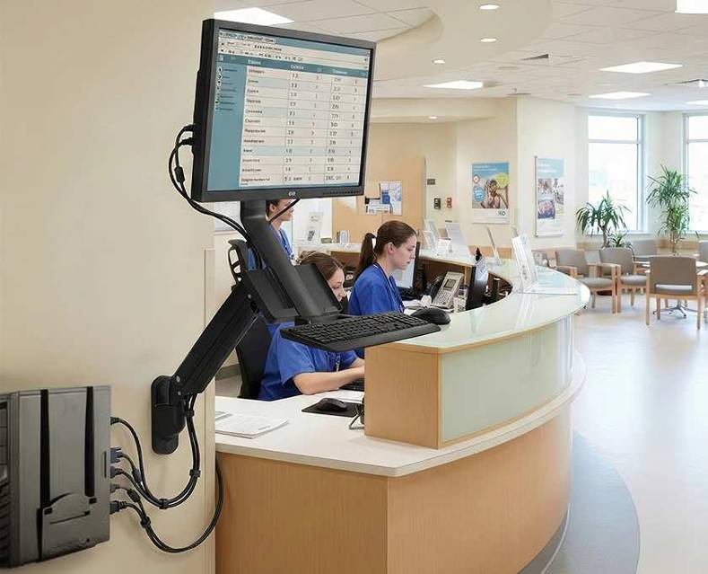 Nástenný držiak monitora a klávesnice Fiber Mounts M8C38