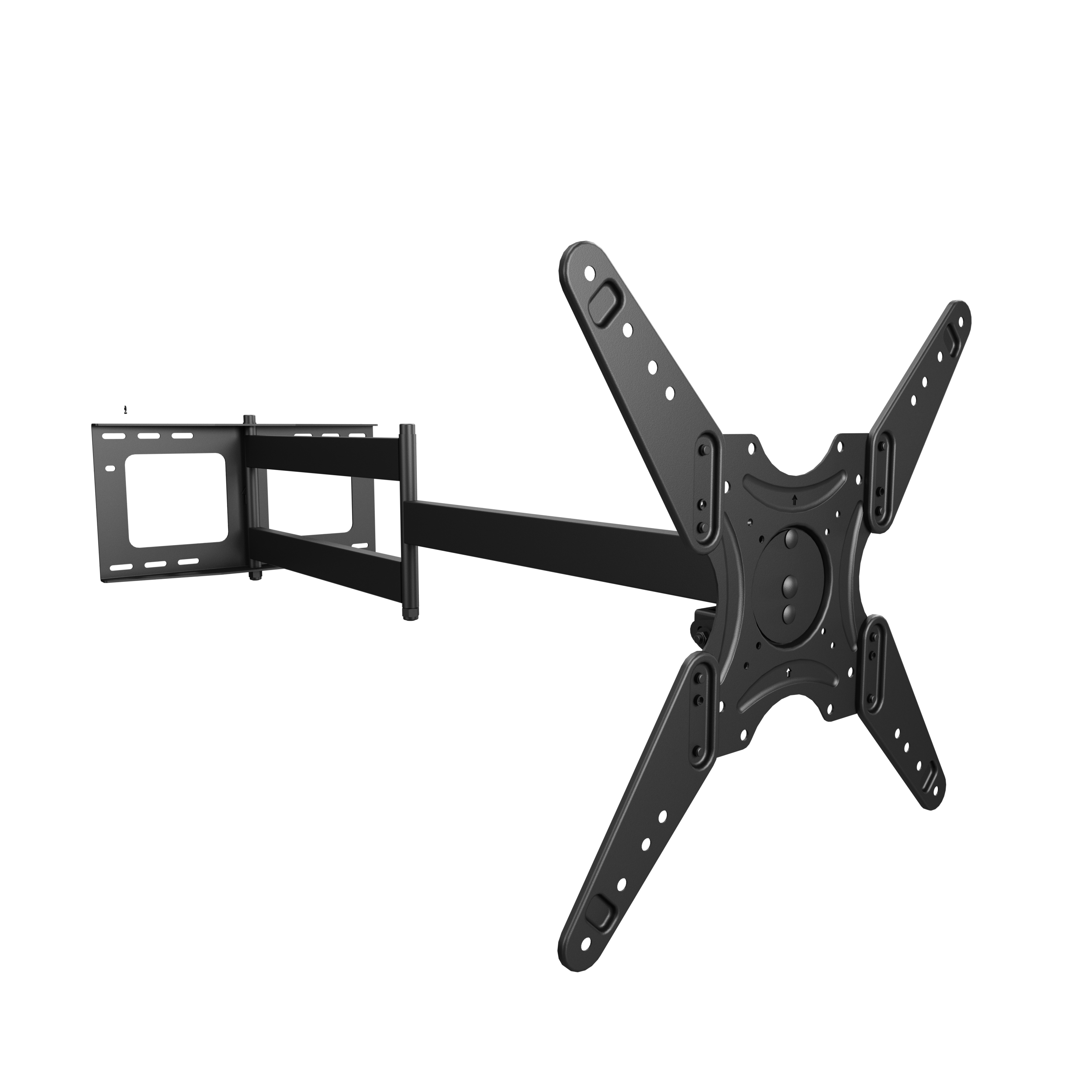 Profesionálny nástenný držiak s nastaviteľnou dĺžkou od steny 110-1075mm otočný sklopný Fiber Novelty LONGO100